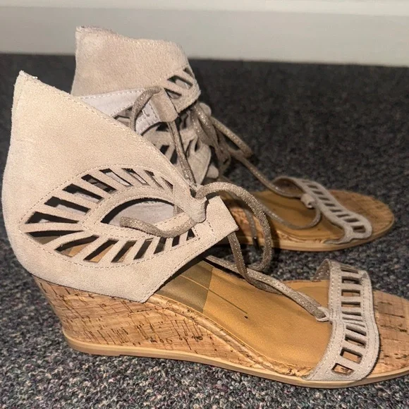 Women's Suede Dolce Vita Lace-Up Sandals - Picture 2 of 4